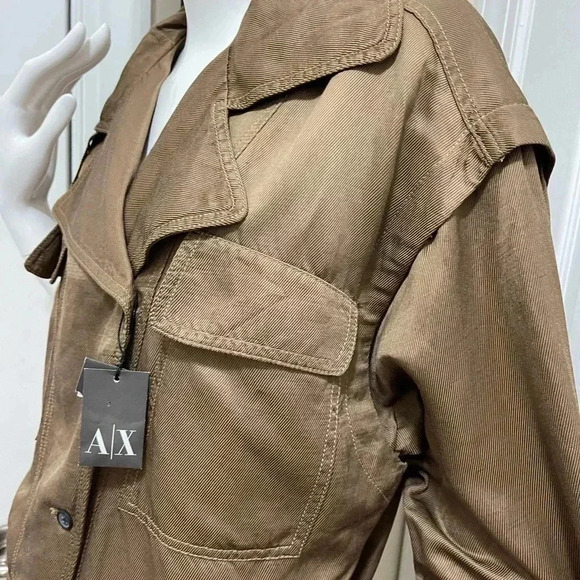 Armani exchange chic cotton jacket with amazing design soft material - Picture 3 of 16